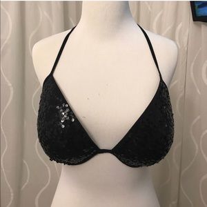 Black sequin bathing suit